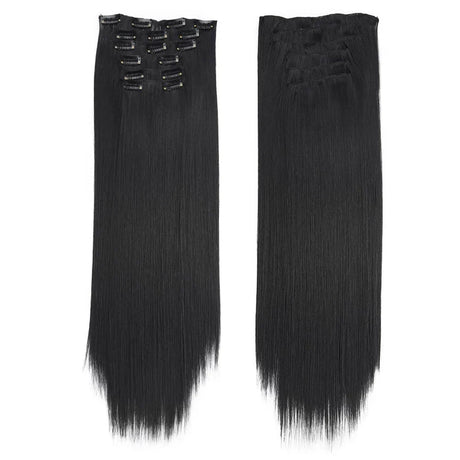 Synthetic Clip In Hair Extensions Pcs/Set Clips Long