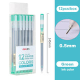 Deli Colored Gel Pen Ballpoint Pen Waterproof