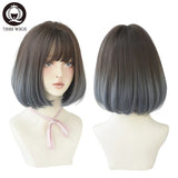 Jhh Wigs Black Short Bob Wig For Girl