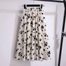 Women' Summer Loose Floral Chiffon A-Line Skirt