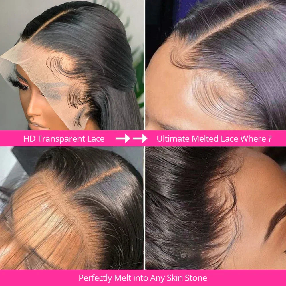 Full Lace Frontal Wig Human Hair Pre Plucked