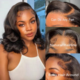 Body Wave Natural Black Bob Peruvian Human Hair