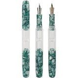 Penbbs Transparent Resin Fountain Pen Double-Nib Ink