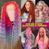 Honey Blonde Deep Wave Lace Frontal Wig Brazilian