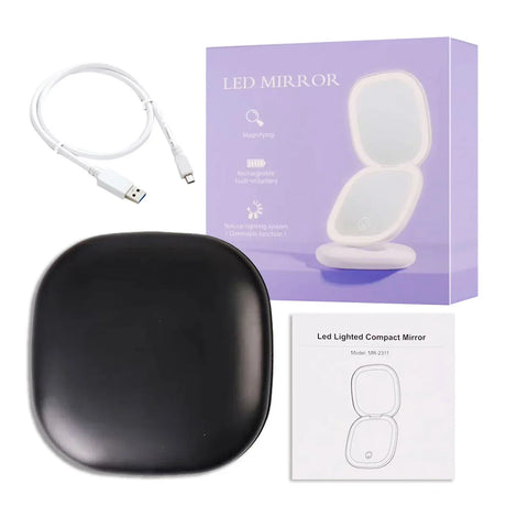 Mini Compact Led Makeup Mirror With Light X