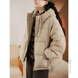 Women'S Autumn Winter Down Cotton Parkas Hooded Thick