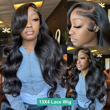 Hd Transparent Body Wave Lace Front Wig