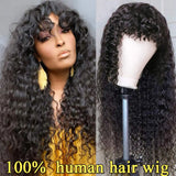 Human Hair Wigs Straight Hair With Bang