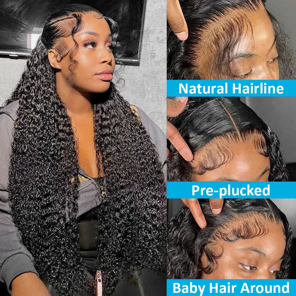 Cosdelu Deep Wave Hd Lace Frontal Wig