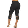 Womens Lace Leggings / Cropped Pants Trim Stretchy