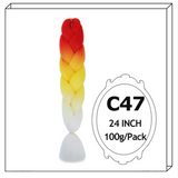 Synthetic Long Jumbo Ombre Braiding Hair For Women