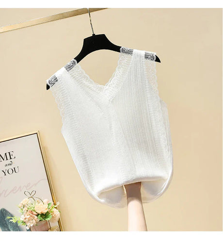 Women Knitted Vest Top New Summer