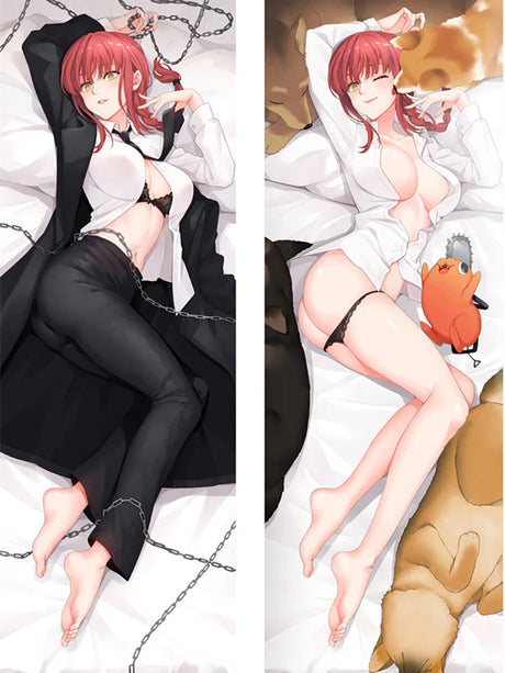 Anime Chainsaw Man Makima Cosplay Dakimakura Pillow Case