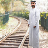 Men' Muslim Robe Middle East Islam Long Sleeve