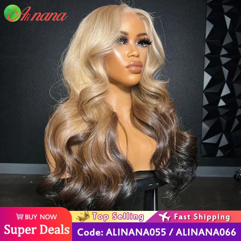 Hd X Lace Frontal Wig Body Wave Ombre