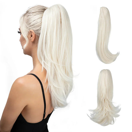 Synthetic Claw Clip In Ponytail Hair Extensions Hairpiece