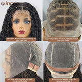 Boho Box Braid Wigs Curly Braided Full Lace