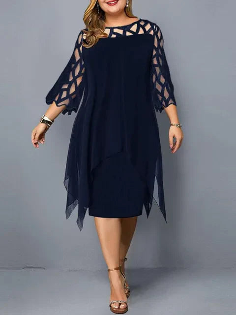 Sleeve Hollow Out Solid Sexy Women' Clothing Evening