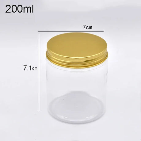 Plastic Jar With Lids Clear Cosmetic Refillable Bottles