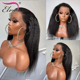 Elva Hair Yaki Straight Human Hair Wigs Full