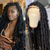 Butterfly Locs Full Lace Braided Wigs Curly Ends