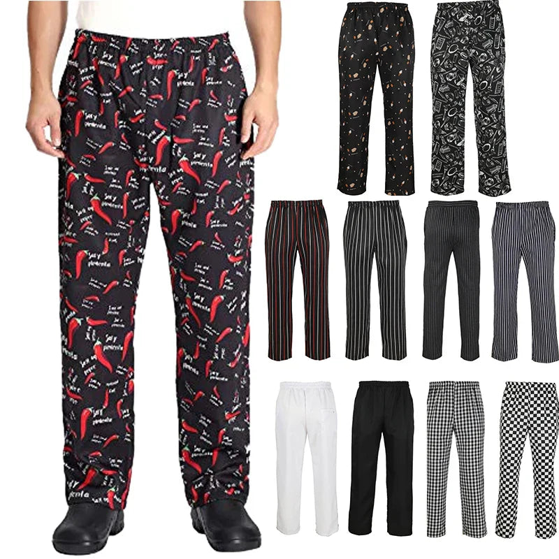 Chef Pants For Men Restaurant Kitchen Unisex Cook