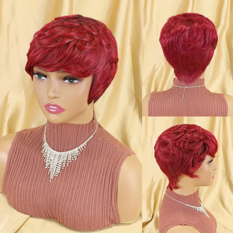 Straight Human Hair Wigs Short Bob Wig With