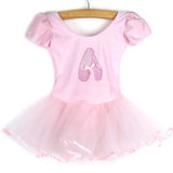 1Pc Kids Girls Short Sleeved Ballet Dress Children