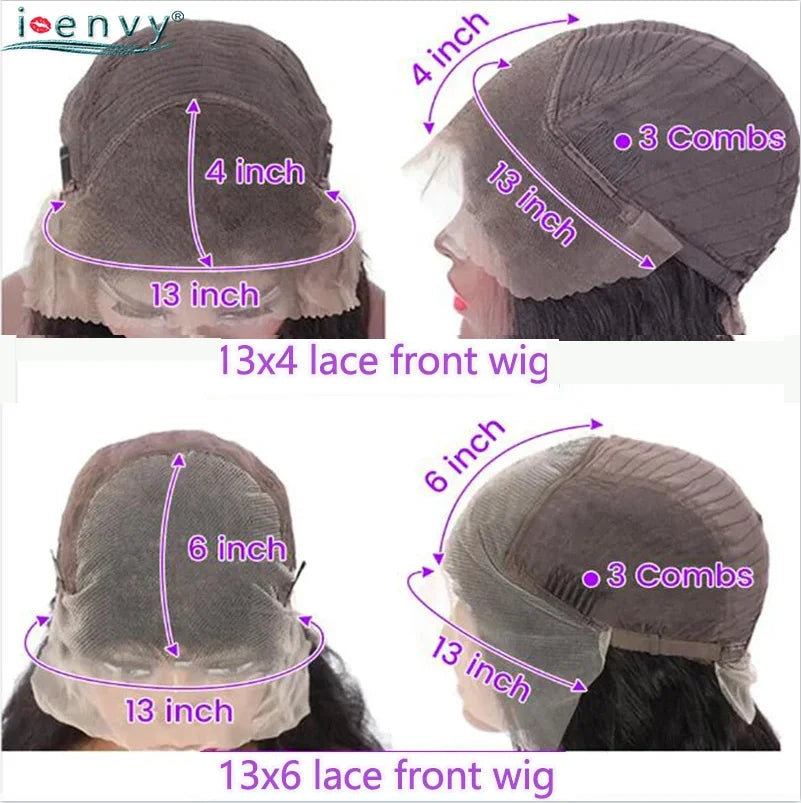 Colored Straight Lace Front Human Hair Wigs