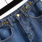 New Autumn Jeans For Women High Waist Buttons