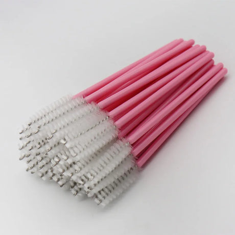 Disposable Mini Mascara Wands Applicator White Handle Eyelash