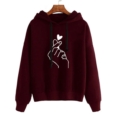 Womens Fashion Long Sleeve Hoodie Sweatshirt Jumper Hooded