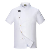 Chef Jacket Men Short Sleeve Kitchen Cook Shirts