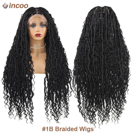 Synthetic Full Lace Front Wigs Locs Braided