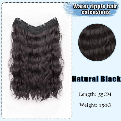 As-Part Synthetic Clip In Hair Extension Long Thick