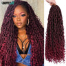 Goddess Locs Crochet Hair Curly Ends Synthetic Faux