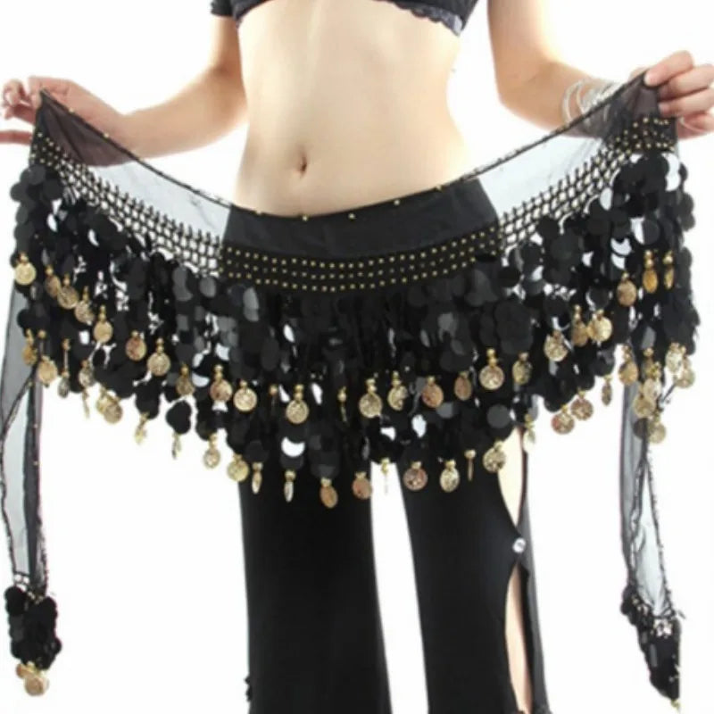 Belly Dance Belt Costumes Sequins Tassel Belly Dance