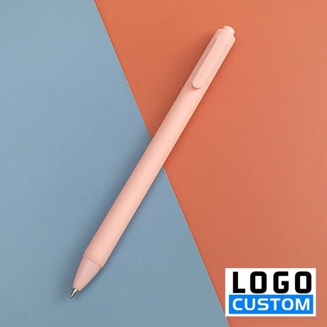 Solid Color Gel Pen Custom Logo Push-Type