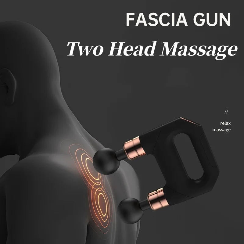 Double Fascia Gun Vibrator Double Massage Gun Body