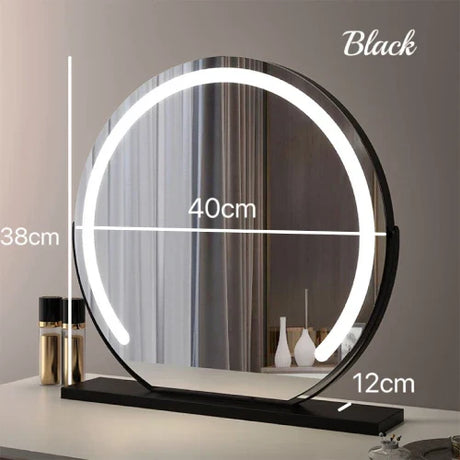 LED Round Vanity Mirror with 10X Magnification