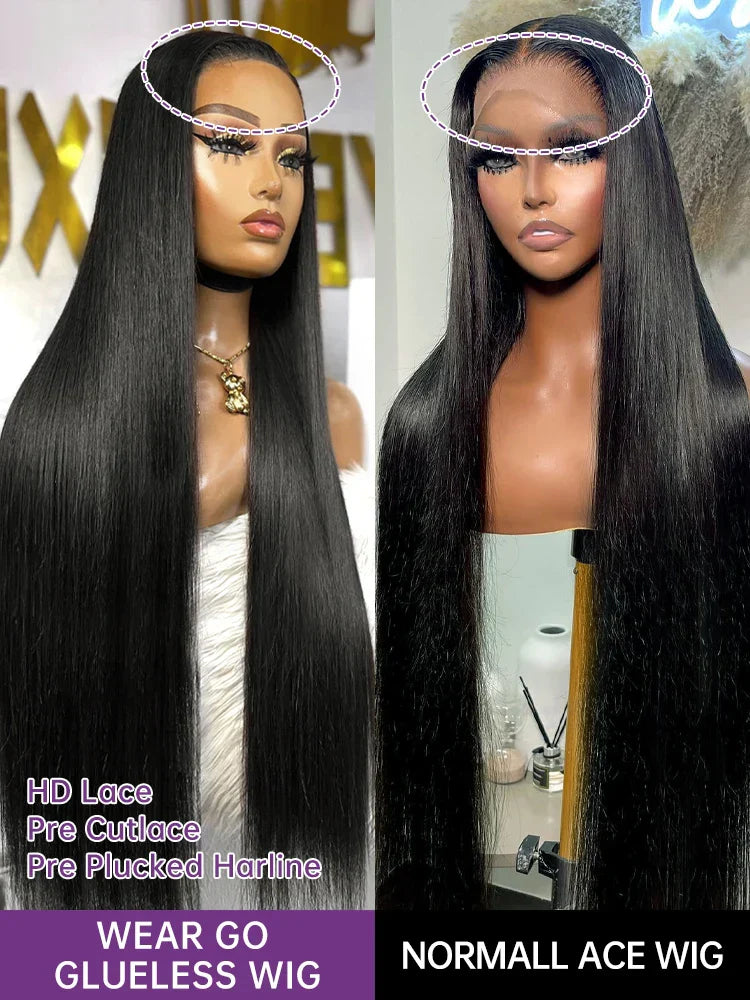 Rosabeauty 13X6 Straight Lace Front Wig Human Hair