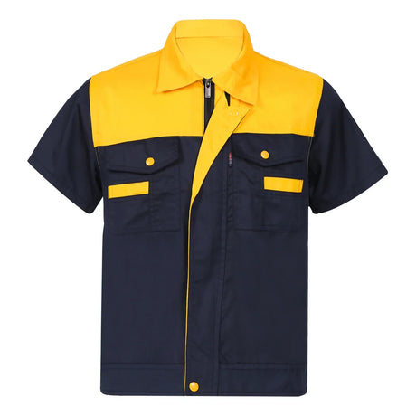 Men Women Short Sleeve Work Coat Workshop Shirts