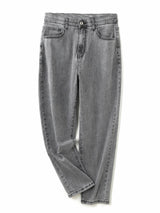 Gray Jeans For Women Stretchy High Waist Mom