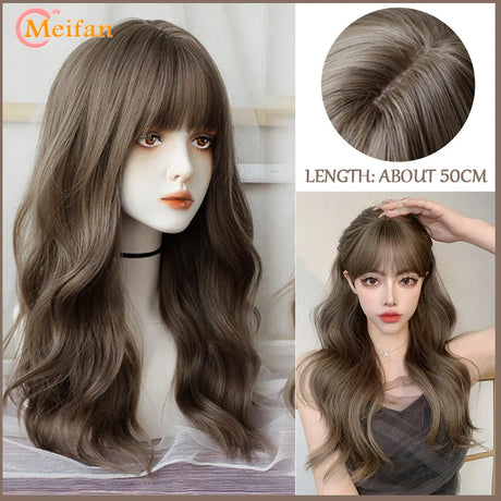 Meifan Long Lolita Ombre Harajuku Wig With Bang