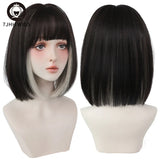 Jhh Wigs Black Short Bob Wig For Girl