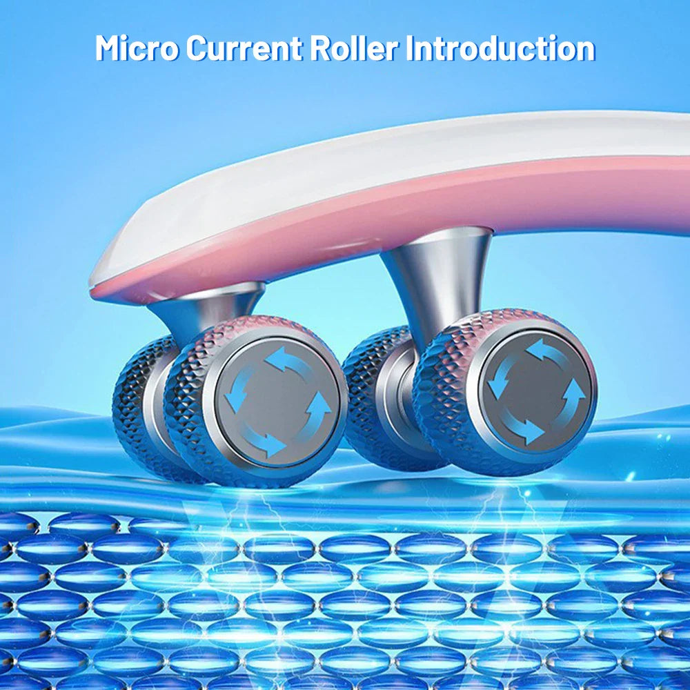 Ems Face Lifting Roller Rf Double Chin V