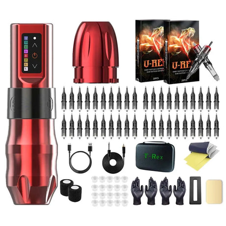 T-Rex Professional Wireless Tattoo Pen Machine Kit Powerful