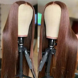 Chocolate Brown Straight X Hd Lace Front Human