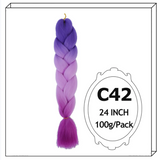 Synthetic Long Jumbo Ombre Braiding Hair For Women