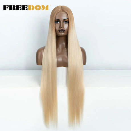 Freedom Synthetic Lace Frontal Wig For Women Long